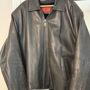 Hudson Jeans Men's Black Leather Jacket